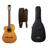 Violão Takamine Canhoto Gc1 Ce Nylon Elétrico+ Correia + Bag