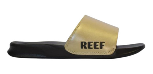 Ojotas Reef One W Slide Ul Gold-black Dama Envíos  Todo País