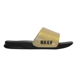 Ojotas Reef One W Slide Ul Gold-black Dama Envíos  Todo País
