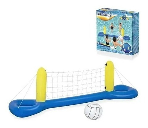 Bestway Set De Voley Inflable Para Pileta + Pelota 52133