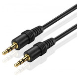 Cable Auxiliar Mini Plug 3.5 Mm. Macho 1,5 Metros Audio