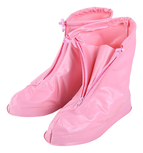 Cubiertas De Zapatos Impermeables De Pvc Rosa Para Niños, Ta