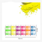 06 Und - Make Sombra Pigmentada Fluorescente Neon - 6 Cores