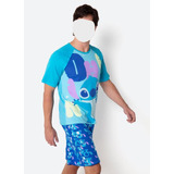 Pijama Manga Curta Viscolycra Masculino Stitch Puket