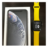 iPhone XR Black 64gb + Apple Watch Serie 3 De 42mm