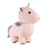 Unicornio Pony De Peluche Grande Suave Juguete Infantil 45cm Color Rosa