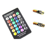 Par Focos Pellizco Control Remoto 16 Colores 12v Auto Moto