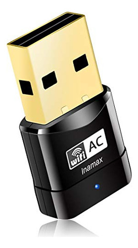 Adaptador Nano Usb Wifi Para Pc - Inamax Ac600, Doble Banda