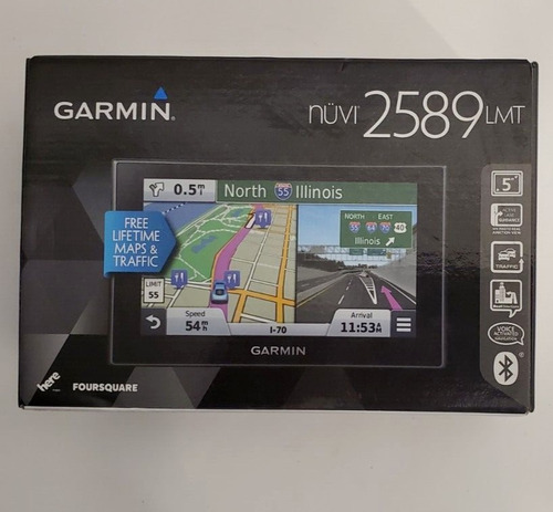 Gps Automotivo Garmin Nuvi 2589 + Cartão De Memória 