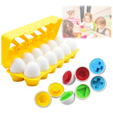 Juguetes Montessori Y Playskool Juego Educativo Huevos Color