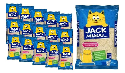 Areia Gatos Jack Miauu.., Leve 11 Pacotes De 1 Kg, Pague 10