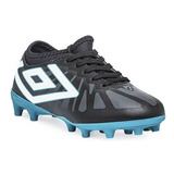 Botines Umbro De Niños Velocita 6 Club Negr Azul Con Tapones