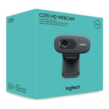 Webcam Logitech C270 Hd - Câmera Web - Usb 720p Pc- Notebook