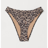 Bikini Parte Baja H&m Tiro Alto Animal Print Original