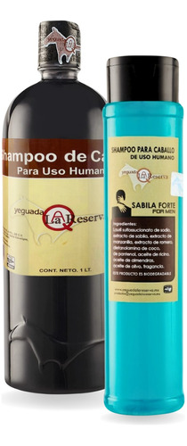 2 Shampoo Del Caballo, Negro Y De Hombre  Yeguada Reserva 