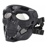 Casco Tactical Airsoft Skull Máscara Facial Completa, Másc