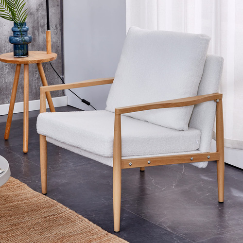 Bolgto Silla Decorativa Moderna Con Piel Sintética Sillón