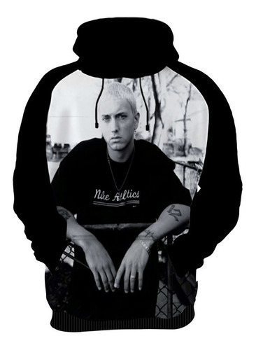 Blusa De Frio Personalizada Cantor Rapper, Eminem Hd 01
