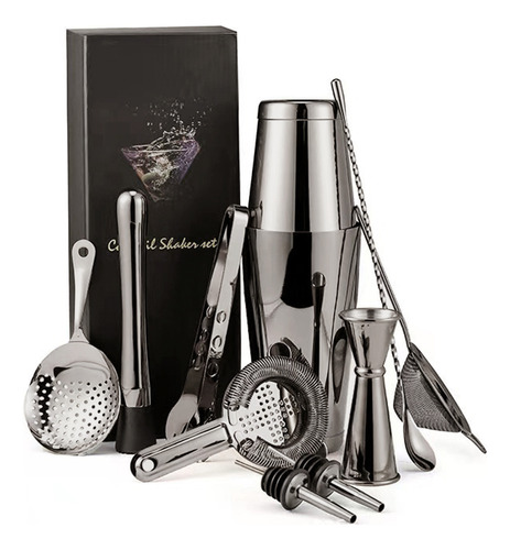 Set De Utensilios De Cocina Boston Stainless Cocktail Con To