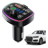 Transmisor Fm Bluetooth Auto Cargador Usb Multicolor Q7
