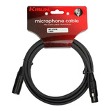 Cable Micrófono Negro Kirlin 6mts Mpc-470pb-6
