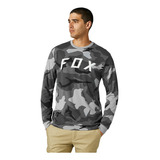 Playera Fox Tech Ls Bnkr Camo