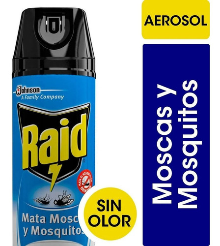 Insecticida Raid Mata Moscas Y Mosquitos Formula Sin Olor