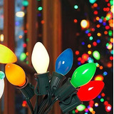 Luces Navidad Multicolor C7 27 Bolas Cerámicas - 25ft