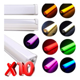 Paquete 10 Tubos Led Integrado Neon 1.20 Color A Elegir 36w