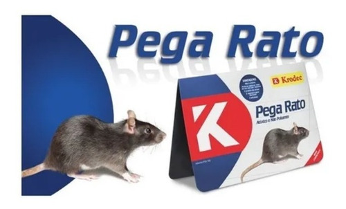 Ratoeira Adesiva Cola Pega Rato Camundongo Krodec - 1 Peças