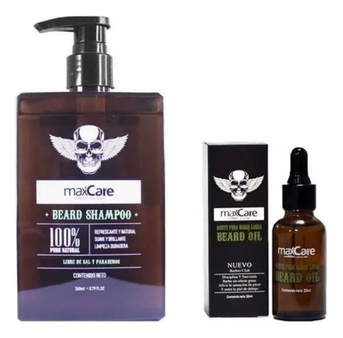 Shampoo De Barba + Aceite De Barba , Barberia Maxcare