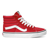 Zapatilla Vans Sk8 Hi Racing Red/true White - Wetting Day