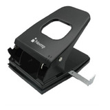 Perforadora Nextep 2 Orificios 7-8cm Ajustable 25 Hojas /vc Color Negro