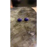 Aro Oval Plata 925 Con Lapis Lazuli
