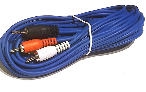 Cable 2 Rca A Miniplug 3.5 Stereo  8 Metros Lujo Garmath