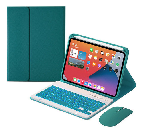 Funda Con Teclado Iluminado Con Ratón Para iPad Mini 5/4 .