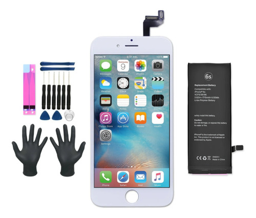 Kit Display Frontal Tela Lcd Para iPhone 6s + Bateria