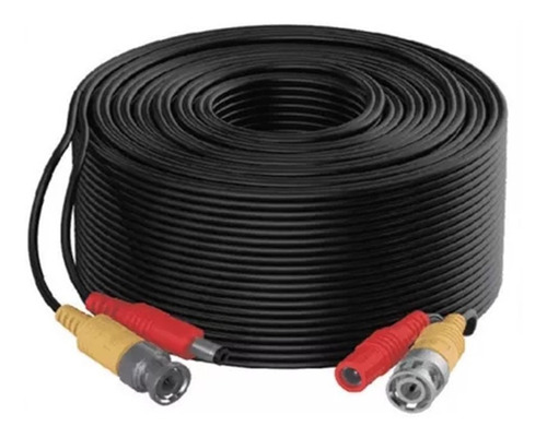 Cable Siames 20 Metros Para Camaras Seguridad Cctv Bnc Video