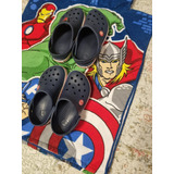 Lote 2 Pares Crocs Crocband Azul 12/33 29/30 Y Capa Avengers