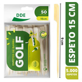 5000 Espetos De Bambu Golf P/ Hamburguer 9cm