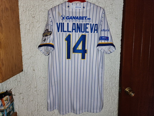 Jersey Charros Villanueva Visita Juego L Beisbol Mexico Lamp