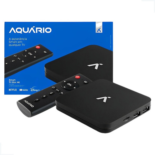 Smart Tv Box Aquário 4k Stv-3000 Wi-fi 8gb 1gb Ram 