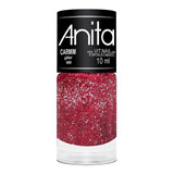 Esmalte Glitter Carmim 10ml - Anita