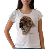 Remera Perro Shar Pei Chino Animal Mujer Purple Chick