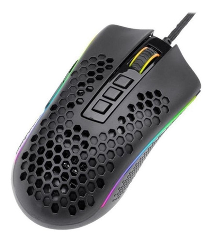 Mouse Gamer Para Jogos Redragon Storm M808 Preto 12400 Dpi