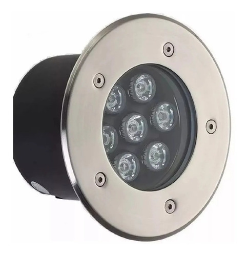 Kit 05 Spot Solo Super Led 7w Chão Piso Jardim Balizador Led