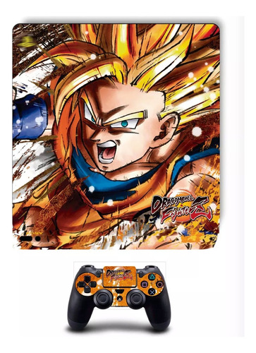 Skin Para Ps4 Slim Dragon Ball Fighterz 