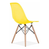 Cadeira Charles Eames Wood Design Eiffel Colorida Cor Da Estrutura Da Cadeira Amarelo