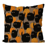 Funda De Almohada De Lino De Halloween De 18 X 18 Pulgadas, 