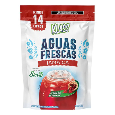 Klass Aguas Frescas Polvo De Bebida Sabor Jamaica Rinde 14l | MercadoLibre